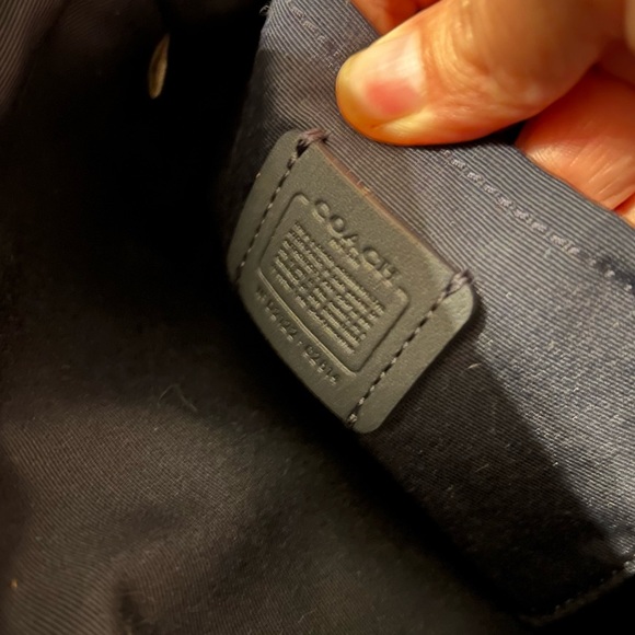 Coach New with card care Addie Crossbody Refined pebble leather Vivid Bl… - Picture 9 of 16